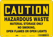 No Smoking Sign 7 in x 10 in Aluminum