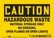 Safety Sign 3.5in x 5in Vinyl