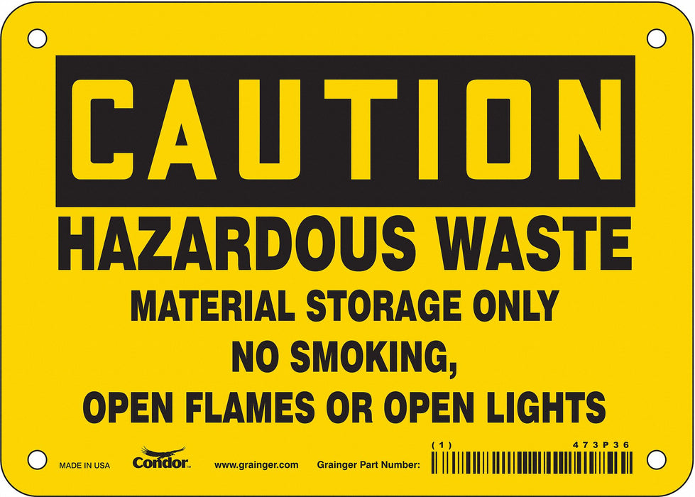 Safety Sign 5 inx7 in Vinyl