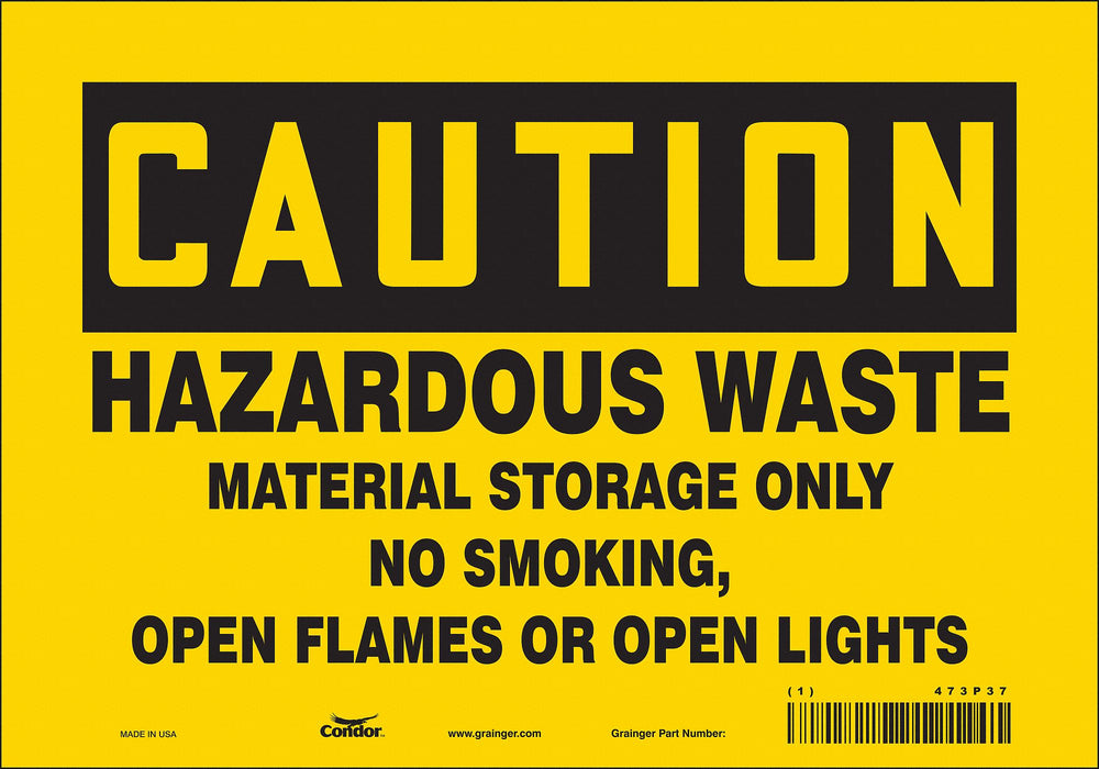 Safety Sign 7 inx10 in Vinyl
