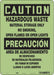 Safety Sign 14 in x 10 in Glow Vinyl