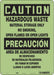 Safety Sign 14 in x 10 in Polyethylene
