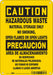 Safety Sign 10 in x 7 in Polyethylene