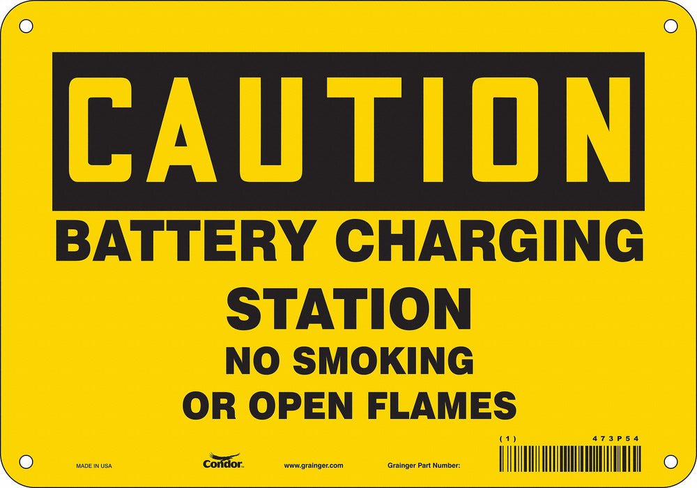 No Smoking Sign 7 in x 10 in Aluminum