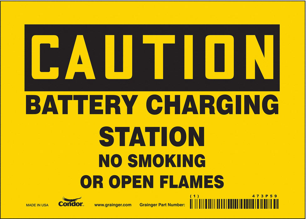 Safety Sign 5 inx7 in Vinyl