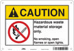 Safety Sign 7 in x 10 in Polyethylene
