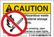 Safety Sign 3.5in x 5in Vinyl