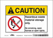 Safety Sign 5 inx7 in Vinyl