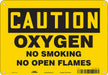 J8413 No Smoking Sign 7 in x 10 in Aluminum