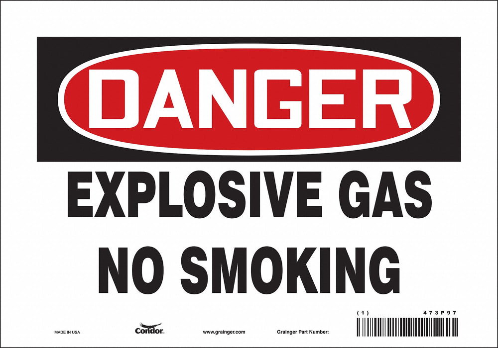 Safety Sign 7 in x 10 in Vinyl