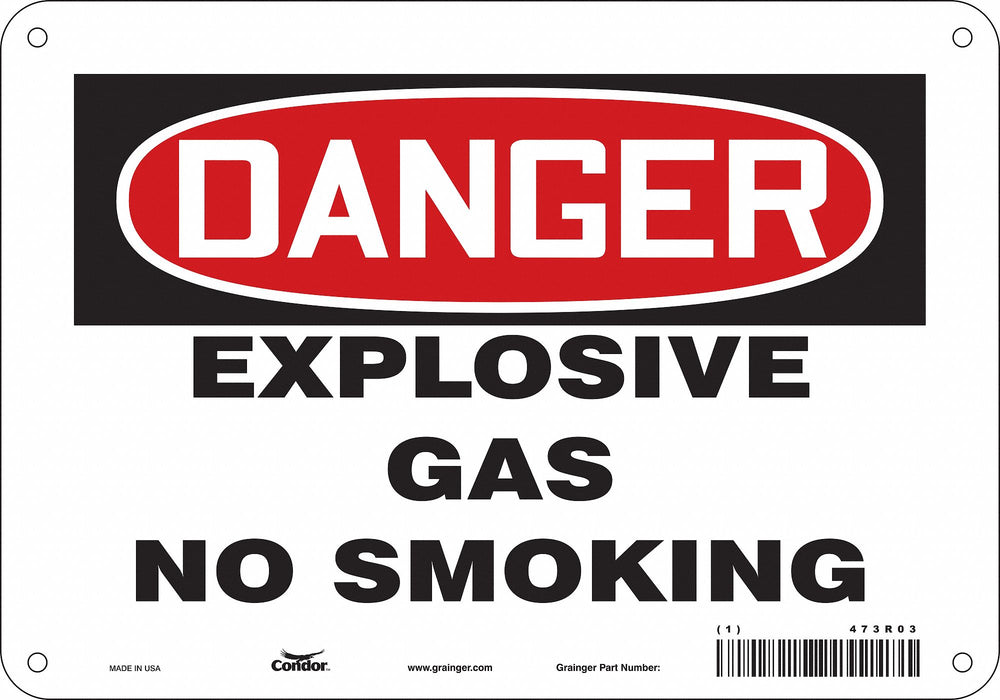 Safety Sign 7 in x 10 in Polyethylene