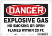 No Smoking Sign 7 in x 10 in Aluminum