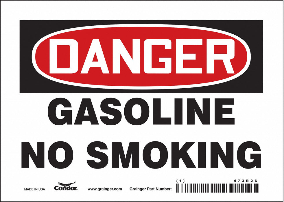 Safety Sign 5 inx7 in Vinyl