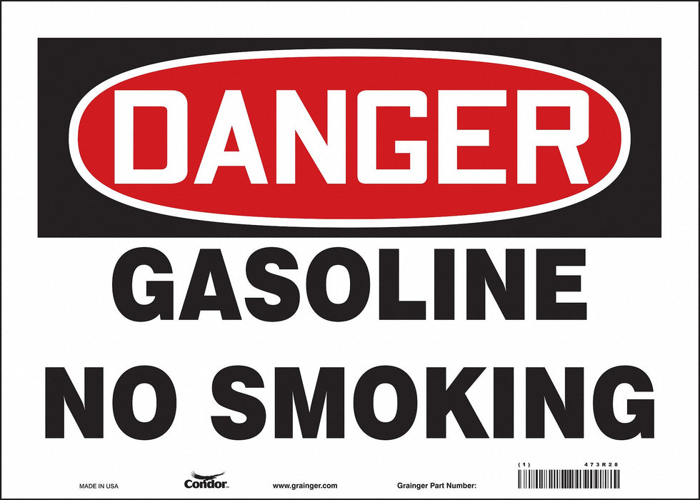 Safety Sign 10 inx14 in Vinyl