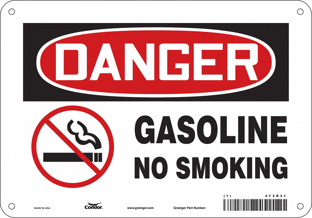 Safety Sign 7 inx10 in Polyethylene
