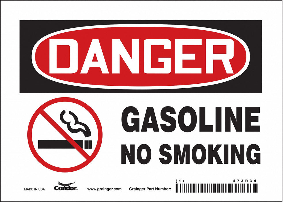 Safety Sign 5 inx7 in Vinyl