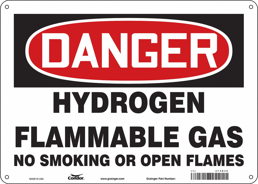 Safety Sign 10 inx14 in Aluminum