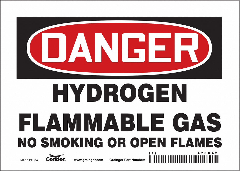 Safety Sign 5 inx7 in Vinyl