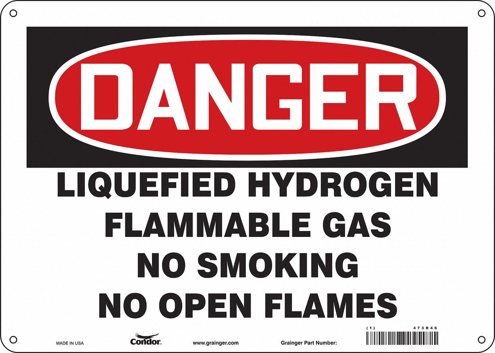 Safety Sign 10 inx14 in Aluminum