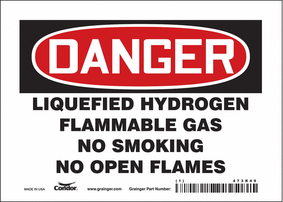 Safety Sign 5 in x 7 in Vinyl