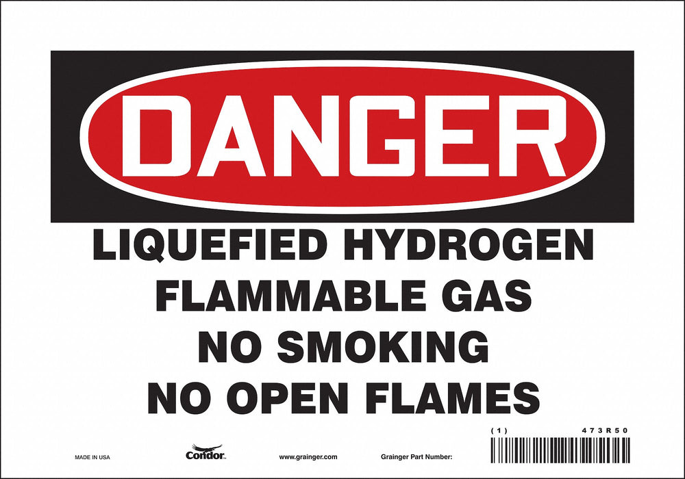 Safety Sign 7 in x 10 in Vinyl