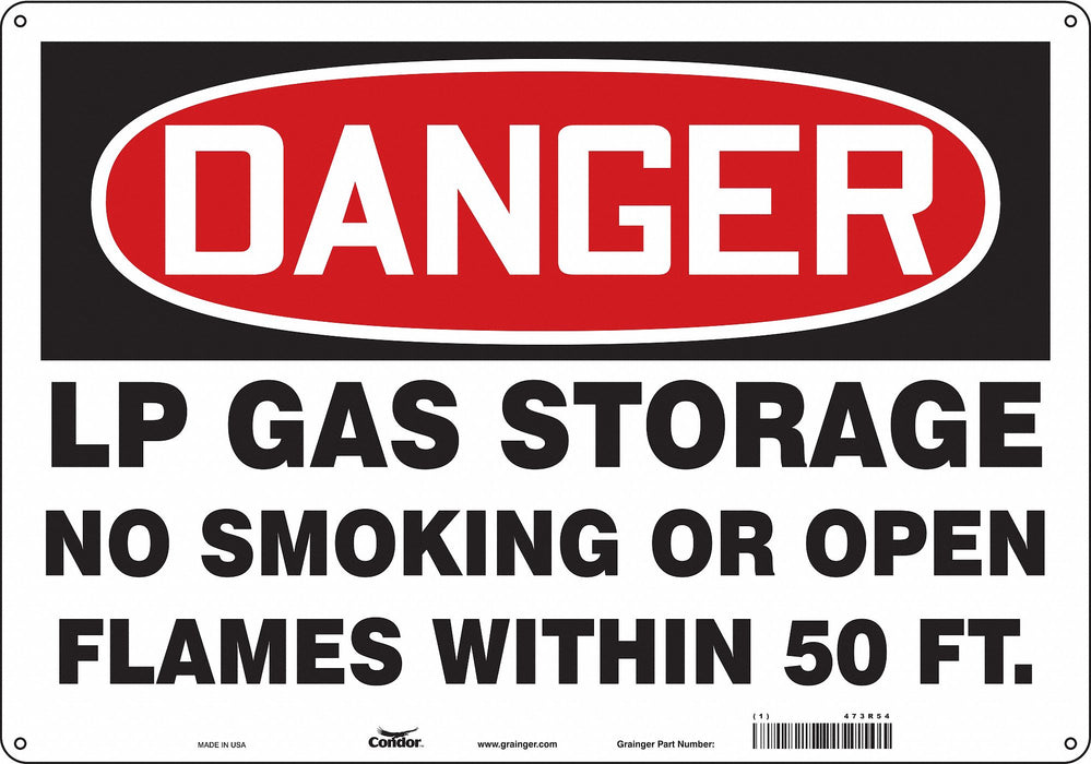 Safety Sign 14 inx20 in Aluminum