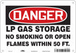 Safety Sign 7 inx10 in Polyethylene