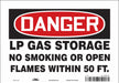 Safety Sign 7 inx10 in Vinyl