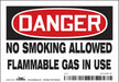 Safety Sign 3.5in x 5in Vinyl