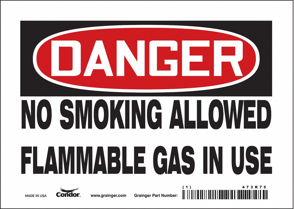 Safety Sign 5 in x 7 in Vinyl