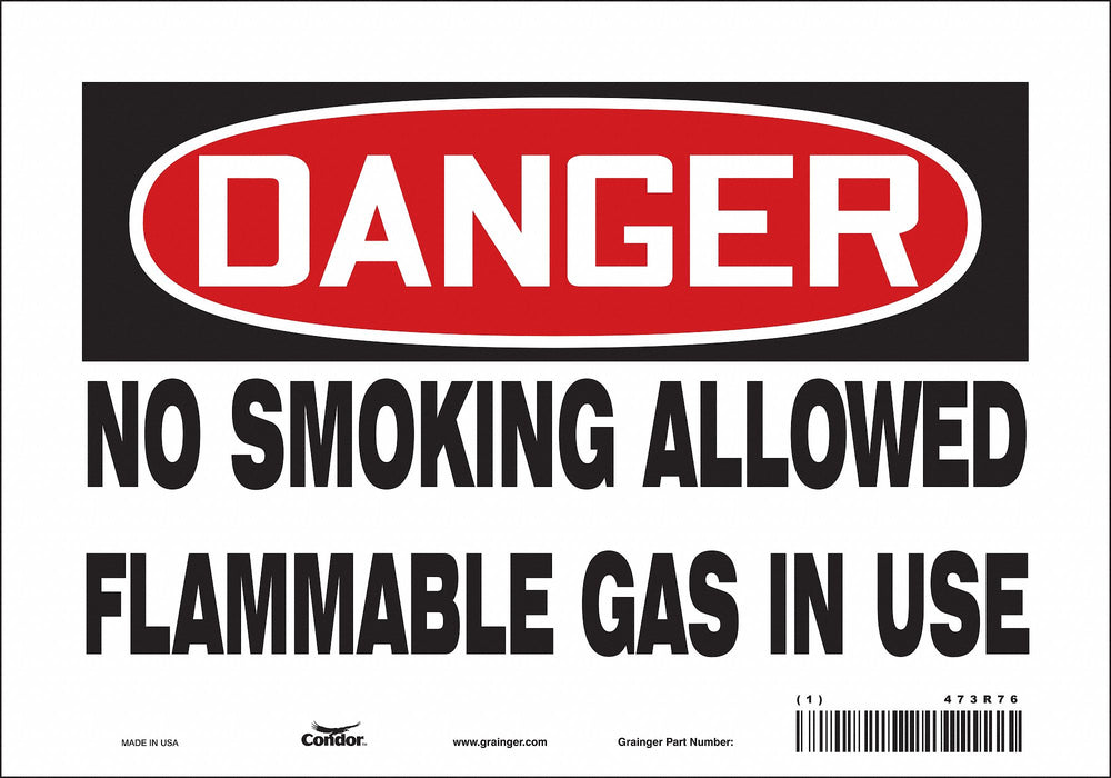 Safety Sign 7 inx10 in Vinyl