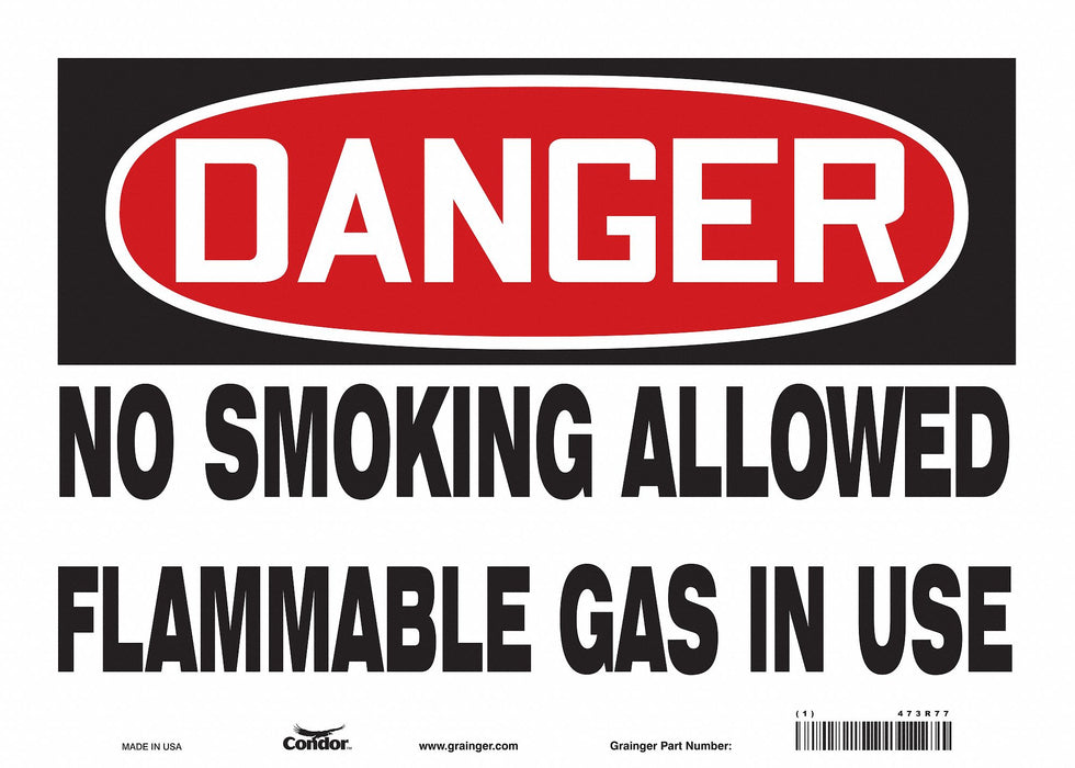 Safety Sign 10 in x 14 in Vinyl