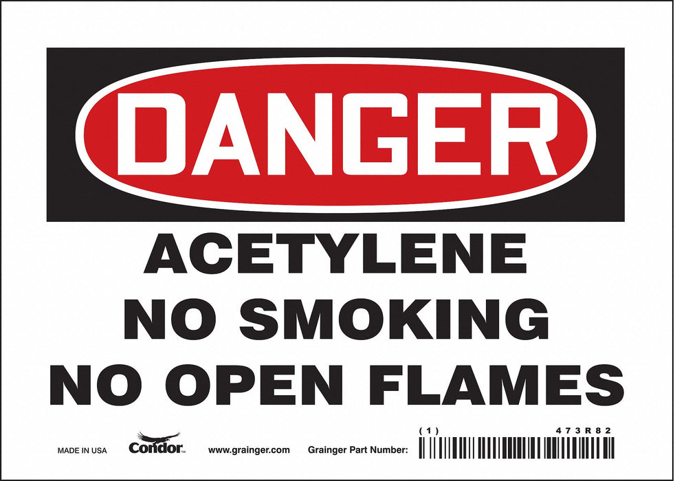 Safety Sign 5 inx7 in Vinyl