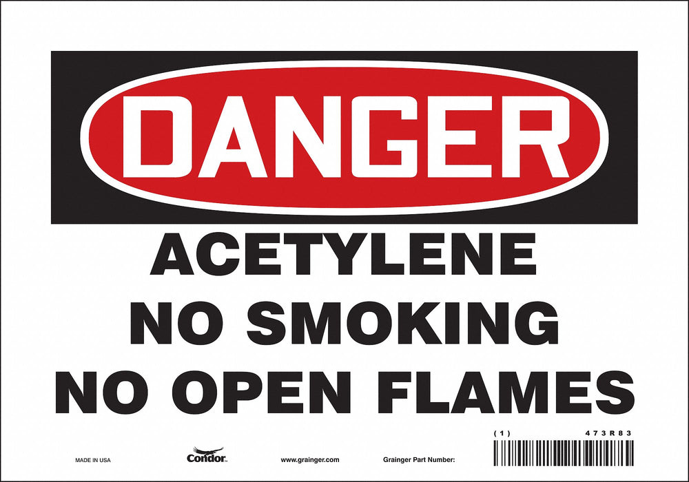 Safety Sign 7 inx10 in Vinyl