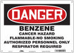 Safety Sign 10 in x 14 in Polyethylene