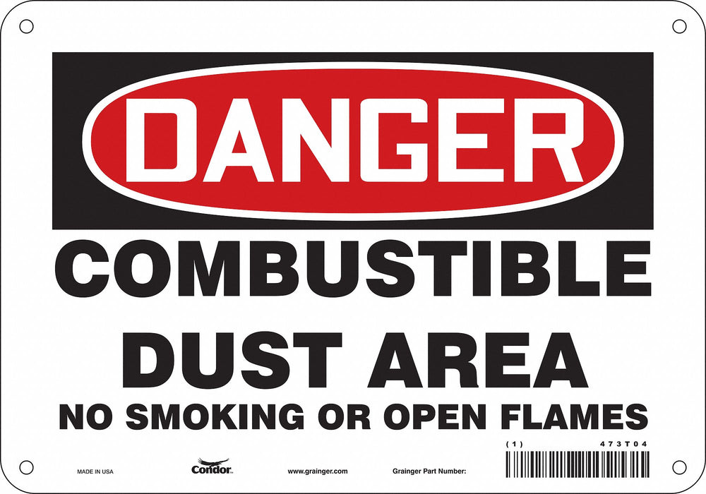No Smoking Sign 7 in x 10 in Aluminum