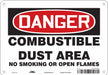 No Smoking Sign 7 in x 10 in Aluminum