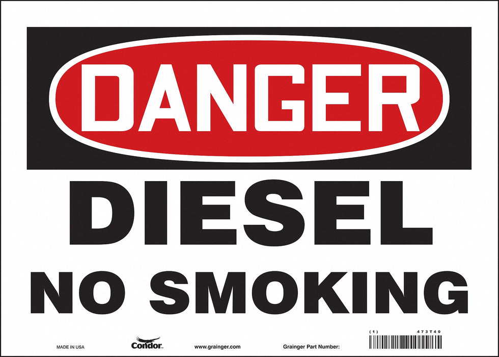 Safety Sign 10 inx14 in Vinyl