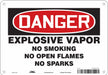No Smoking Sign 7 in x 10 in Aluminum