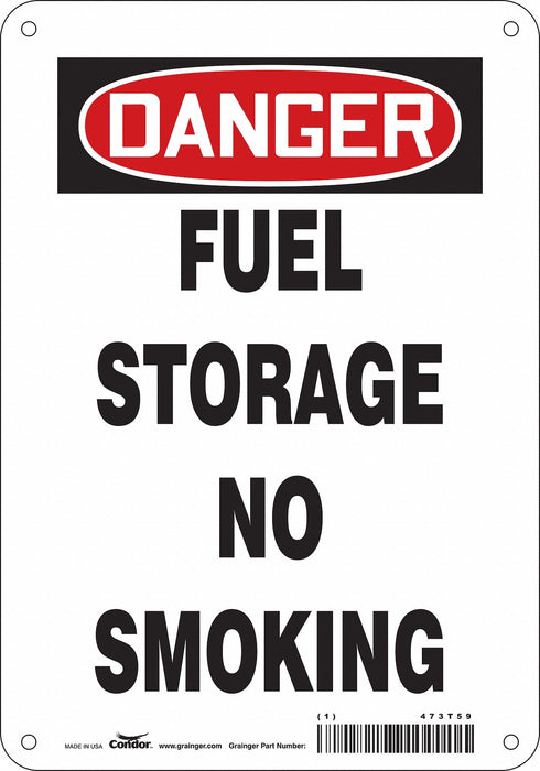 Safety Sign 10 inx7 in Polyethylene