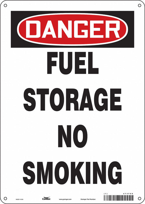 Safety Sign 14 in x 10 in Polyethylene