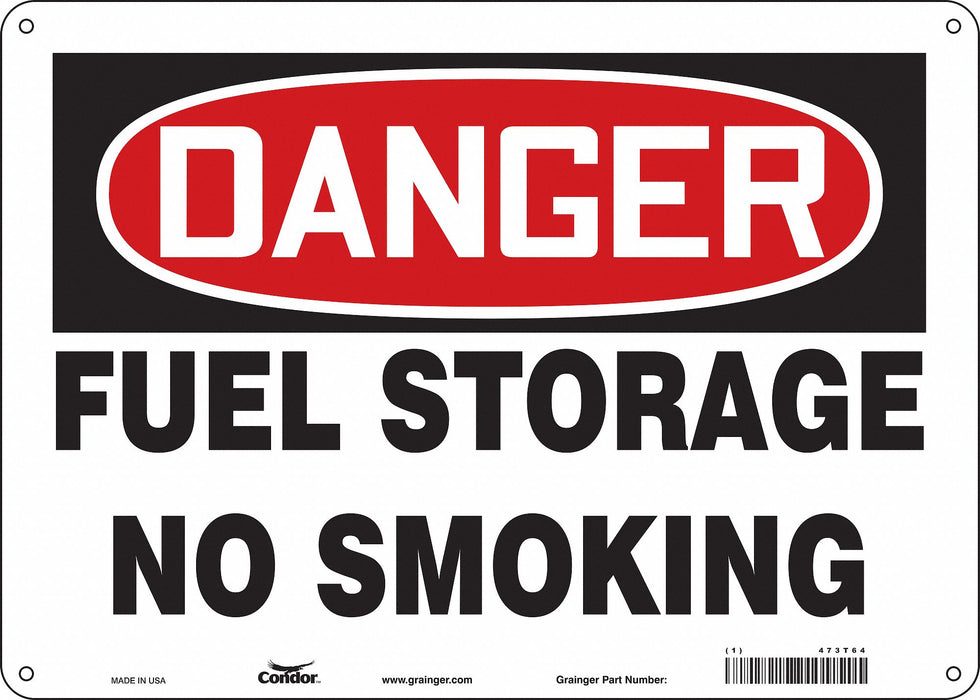 Safety Sign 10 inx14 in Aluminum