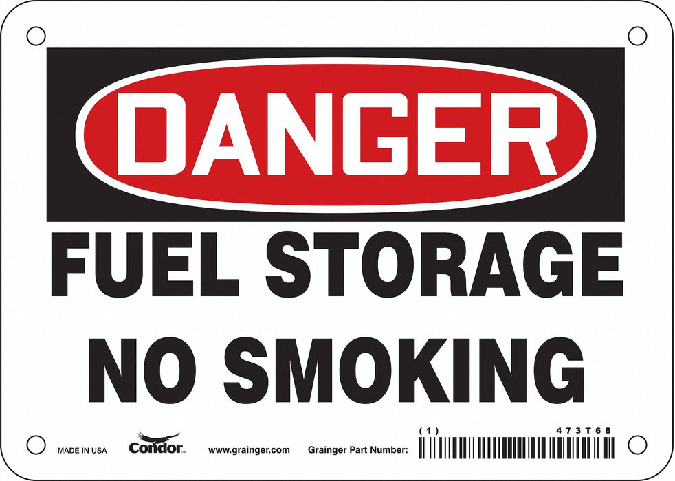 Safety Sign 5 in x 7 in Vinyl
