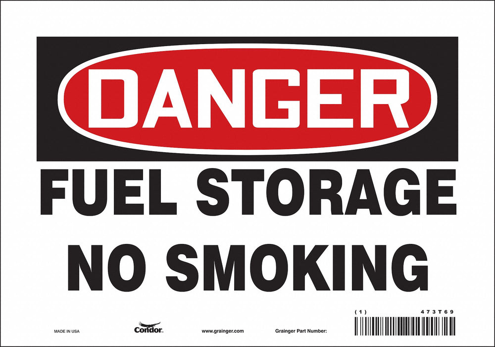 Safety Sign 7 inx10 in Vinyl