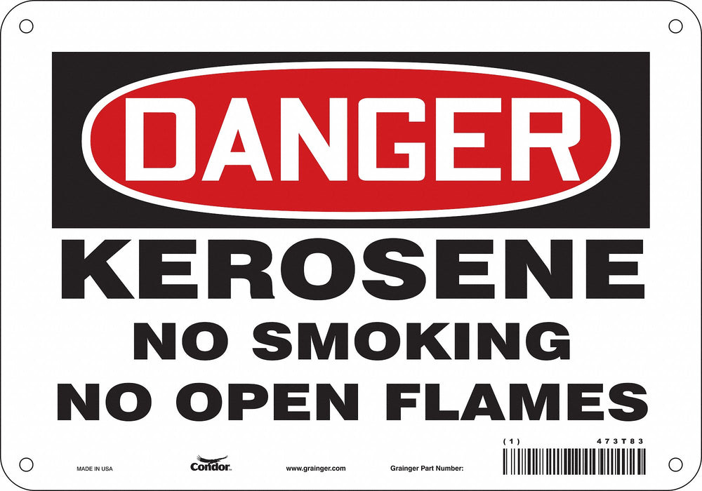 Safety Sign 7 in x 10 in Aluminum