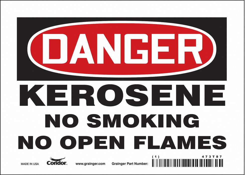 Safety Sign 5 inx7 in Vinyl