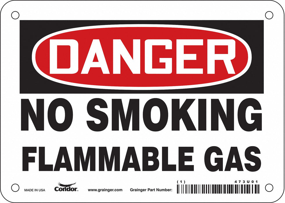 Safety Sign 5 in x 7 in Vinyl