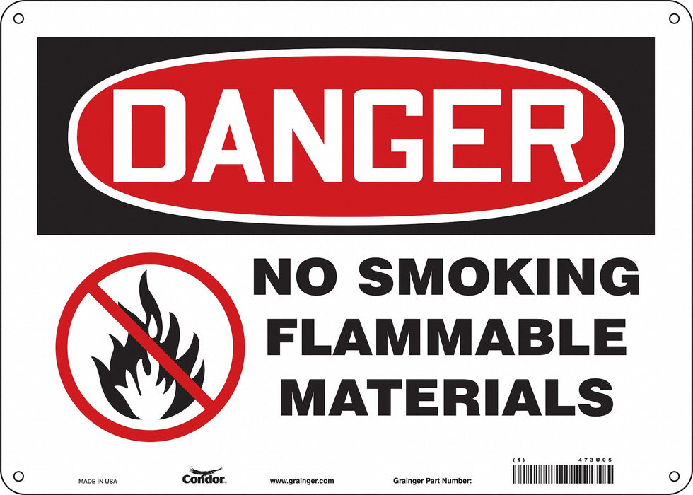 Safety Sign 10 inx14 in Aluminum