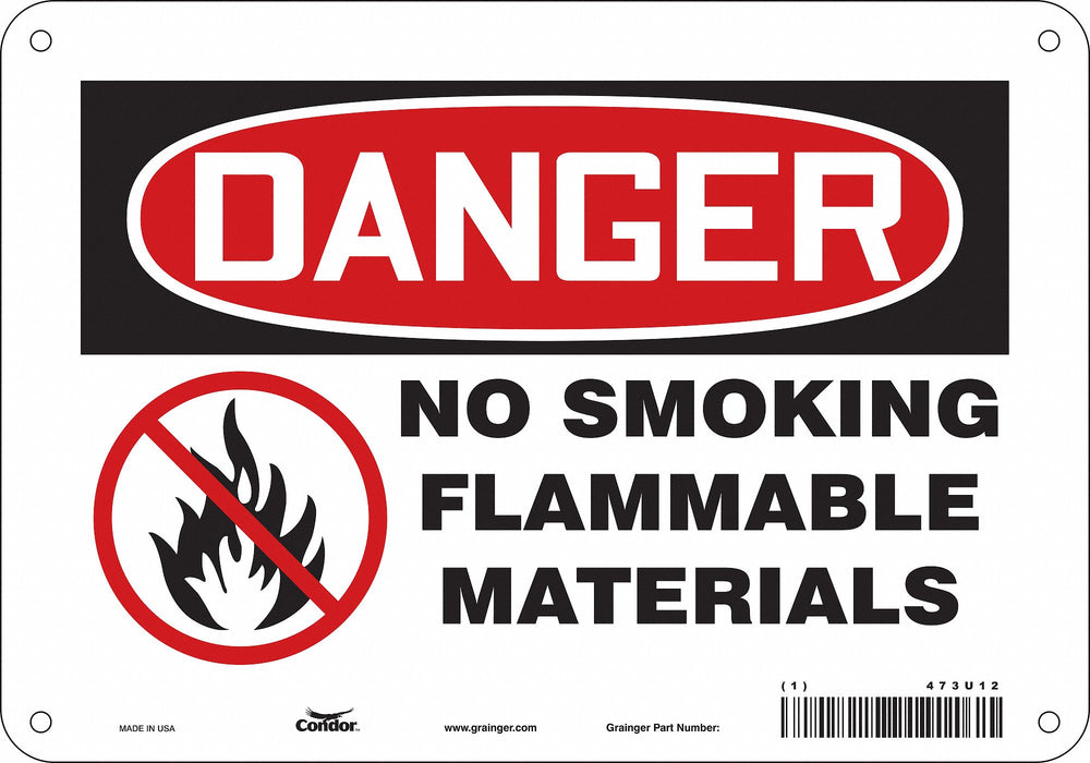 Safety Sign 7 inx10 in Vinyl