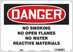 Safety Sign 10 inx14 in Polyethylene